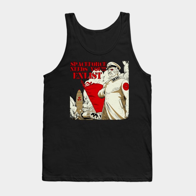 Space Force Enlist Tank Top by paintchips